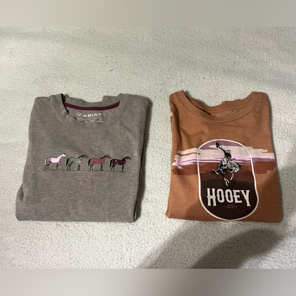Hooey and Ariat brand Kids girl Shirts